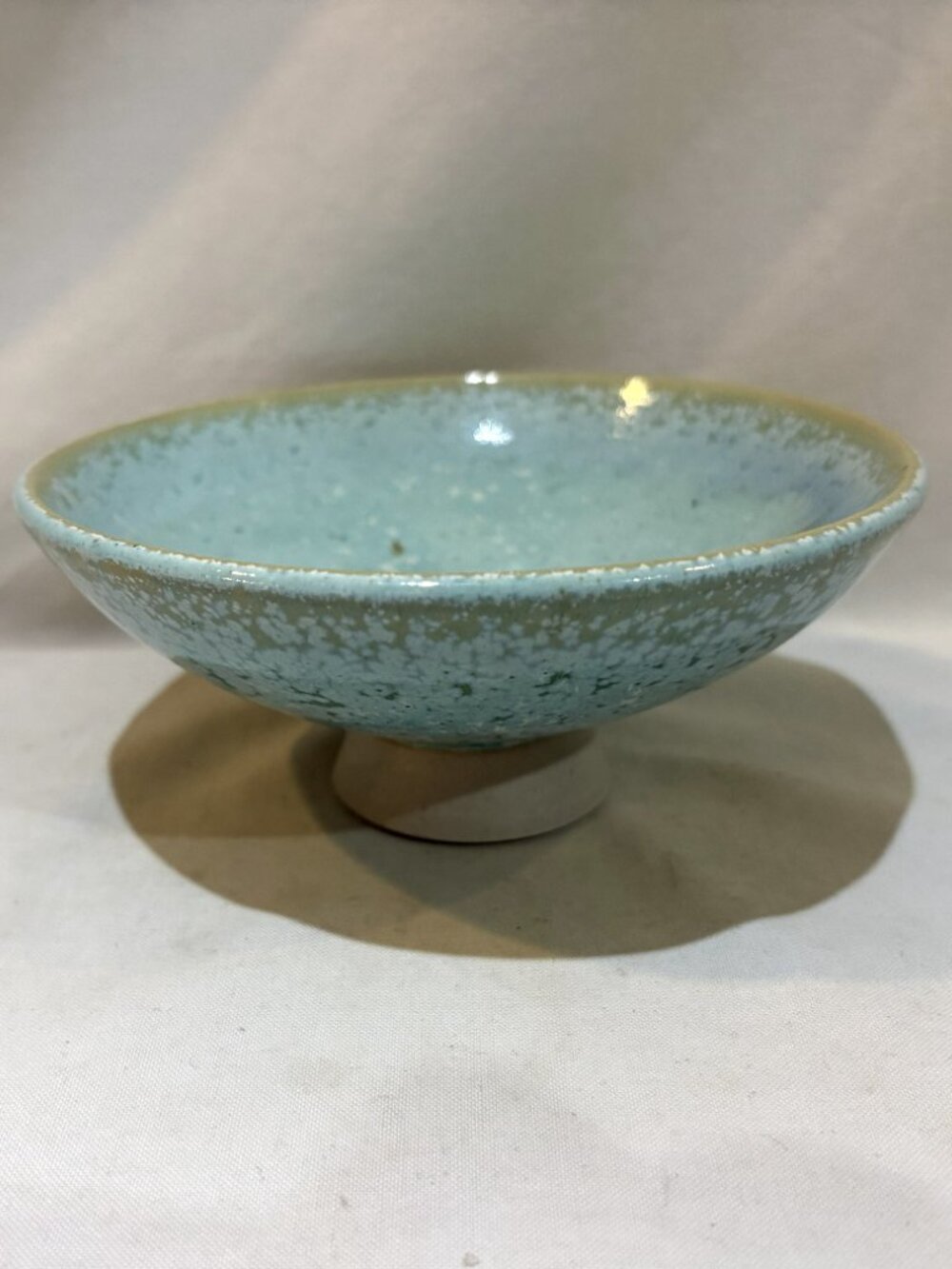 VTG Hand Made Studio Art Pottery Crystalline Glaze Bowl Trinket Dish Signed
